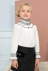 Abel & Lula Off White Viscose Blouse