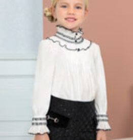 Abel & Lula Off White Viscose Blouse