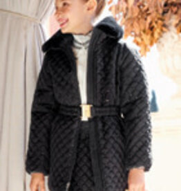 Abel & Lula Black Sequin Padded Jacket