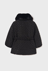 Abel & Lula Black Sequin Padded Jacket