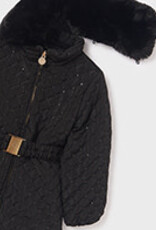 Abel & Lula Black Sequin Padded Jacket