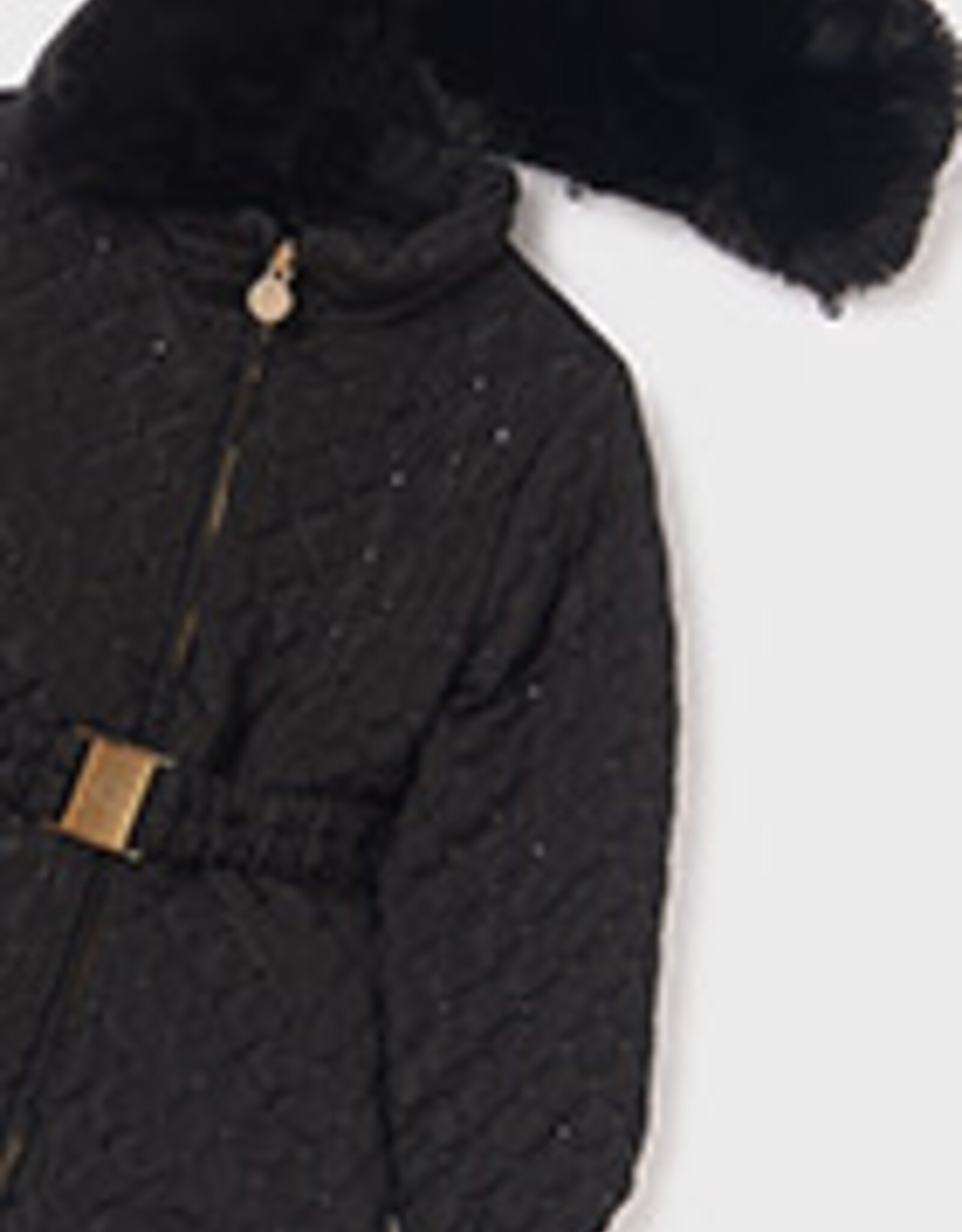 Abel & Lula Black Sequin Padded Jacket