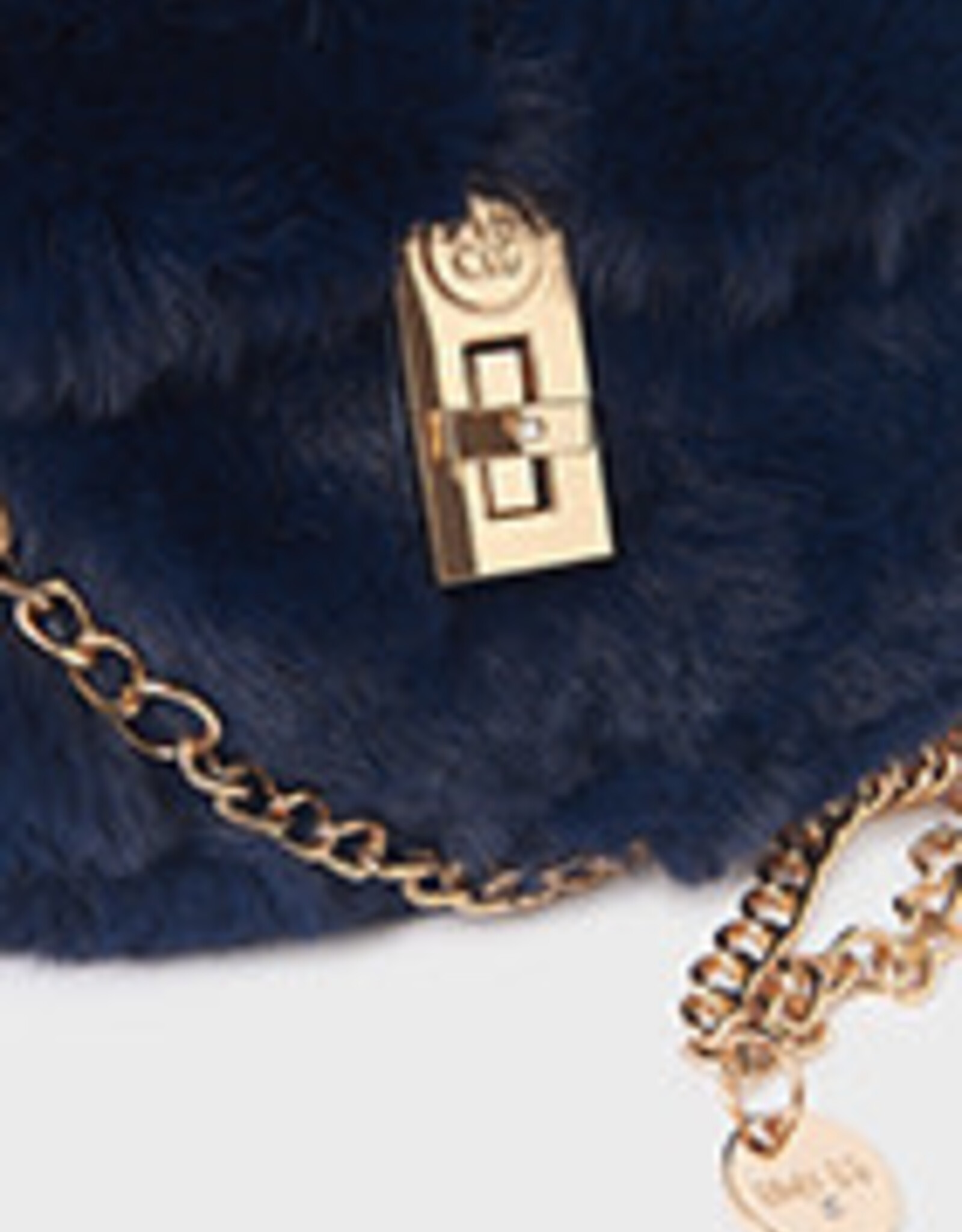 Abel & Lula Navy Faux-fur Handbag