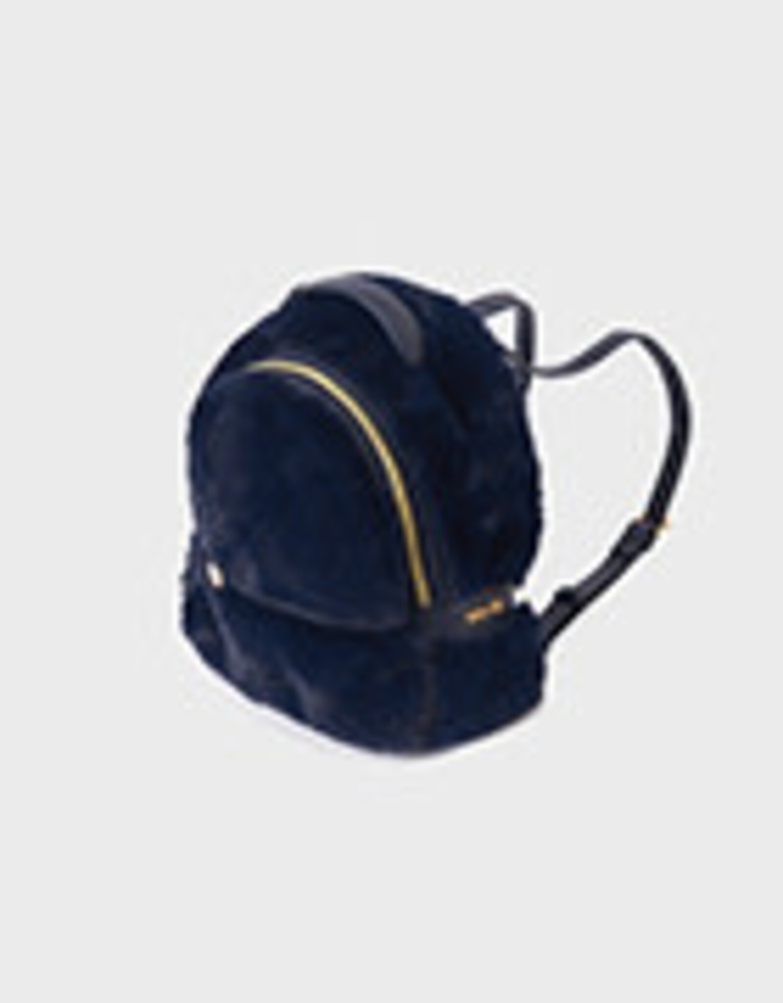 Abel & Lula Navy Faux Fur Backpack
