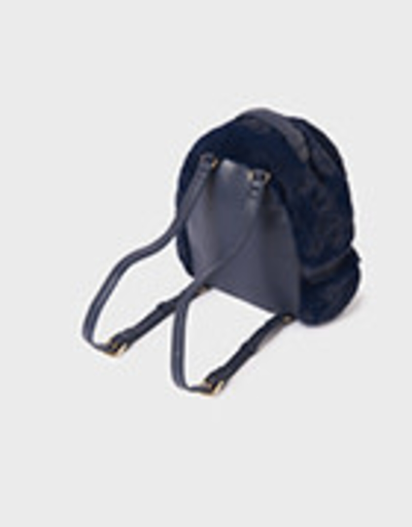 Abel & Lula Navy Faux Fur Backpack