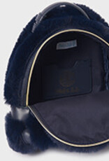 Abel & Lula Navy Faux Fur Backpack