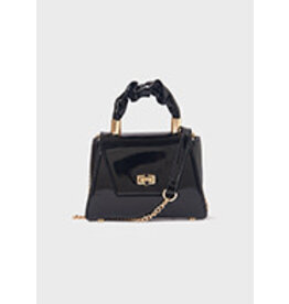 Abel & Lula Black Patent Leather Bag