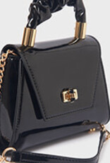 Abel & Lula Black Patent Leather Bag