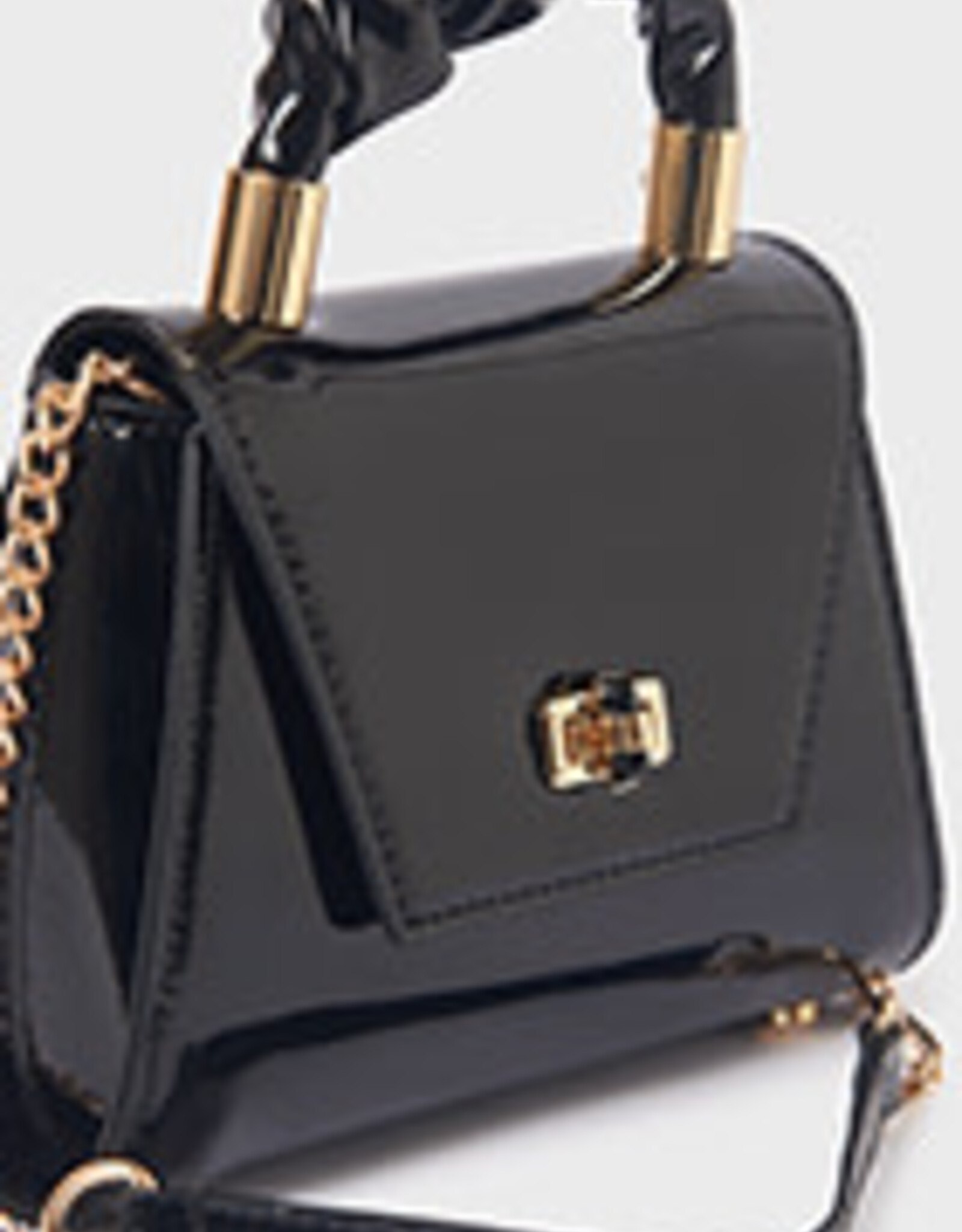 Abel & Lula Black Patent Leather Bag