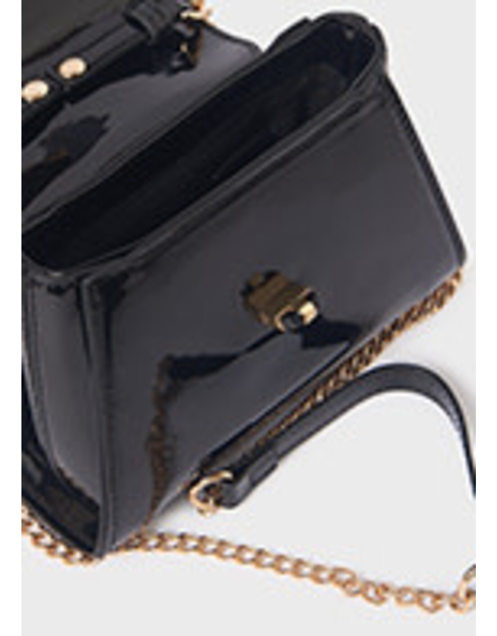Abel & Lula Black Patent Leather Bag