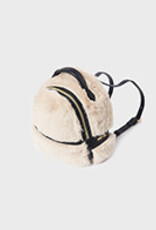Abel & Lula Beige Faux Fur Backpack
