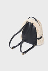 Abel & Lula Beige Faux Fur Backpack