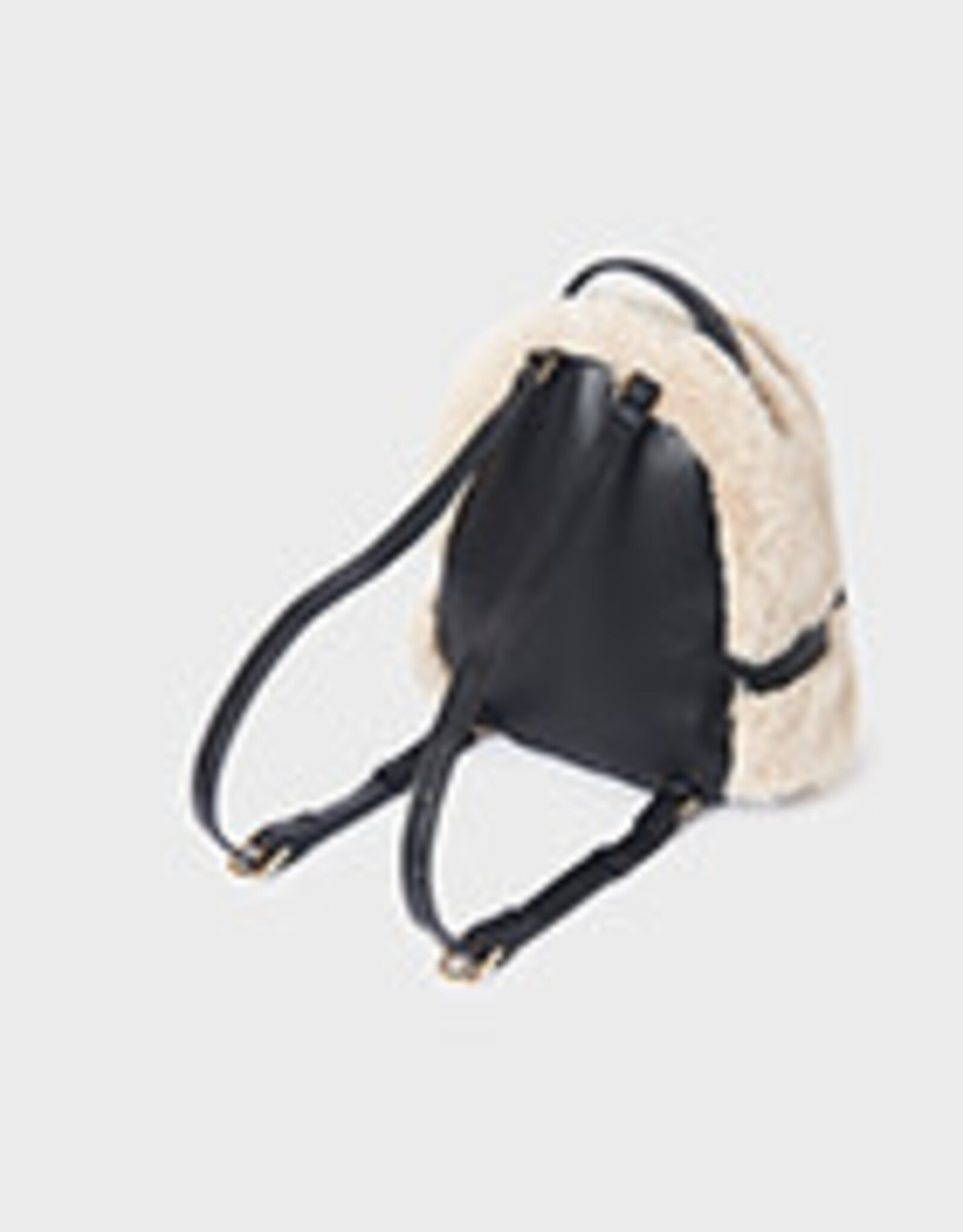 Abel & Lula Beige Faux Fur Backpack