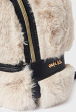 Abel & Lula Beige Faux Fur Backpack
