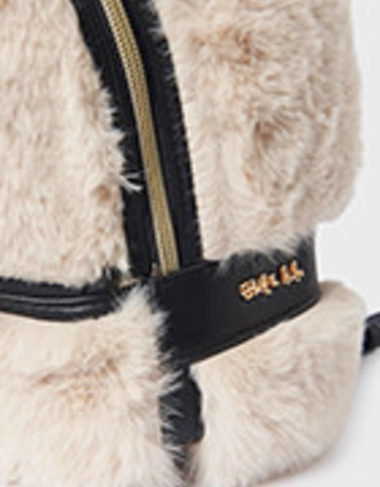 Abel & Lula Beige Faux Fur Backpack