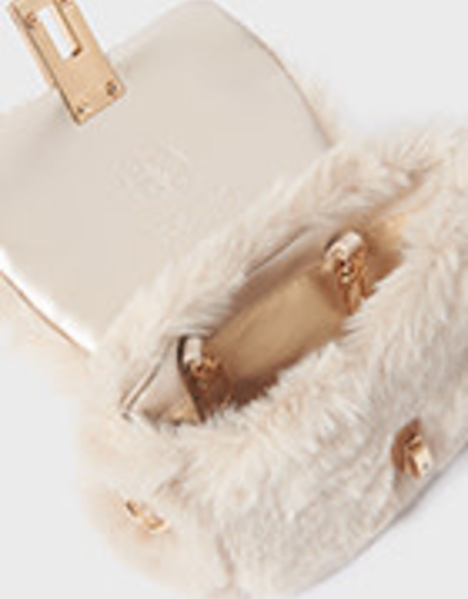 Abel & Lula Beige Faux-fur Handbag