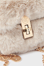Abel & Lula Beige Faux-fur Handbag