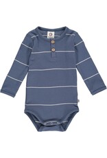 Green Cotton Stripe Rib Bodysuit