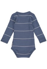 Green Cotton Stripe Rib Bodysuit