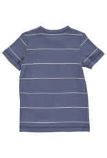 Green Cotton Stripe Rib T-Shirt