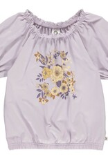 Green Cotton Cardamine Bell Sleeve Top