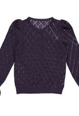 Green Cotton Knit Frill Cardigan