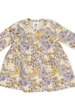 Green Cotton Cardamine Dress with Floral Print