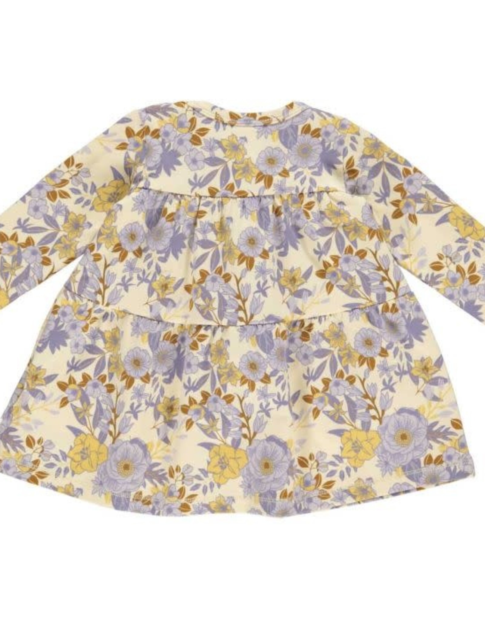 Green Cotton Cardamine Dress with Floral Print