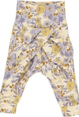 Green Cotton Cardamine Pants with Floral Print