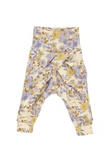 Green Cotton Cardamine Pants with Floral Print