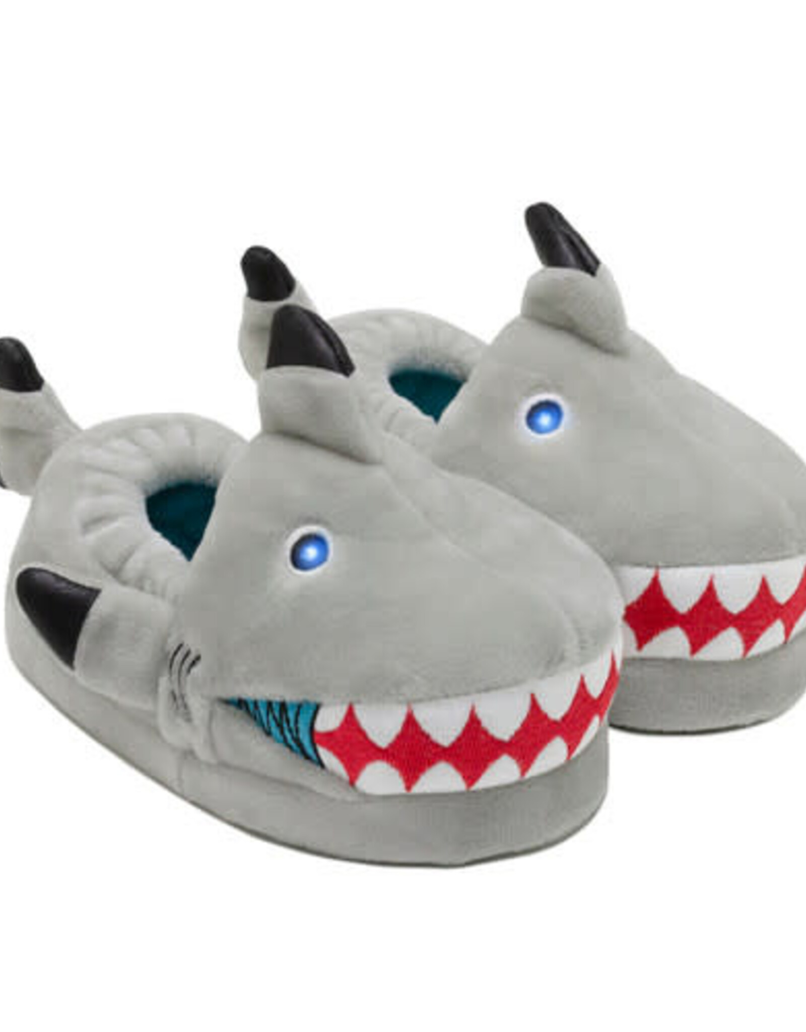 Robeez Black Tip Shark Light-up Slippers