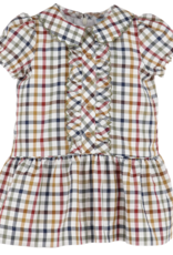 Casero Check Feston Dress