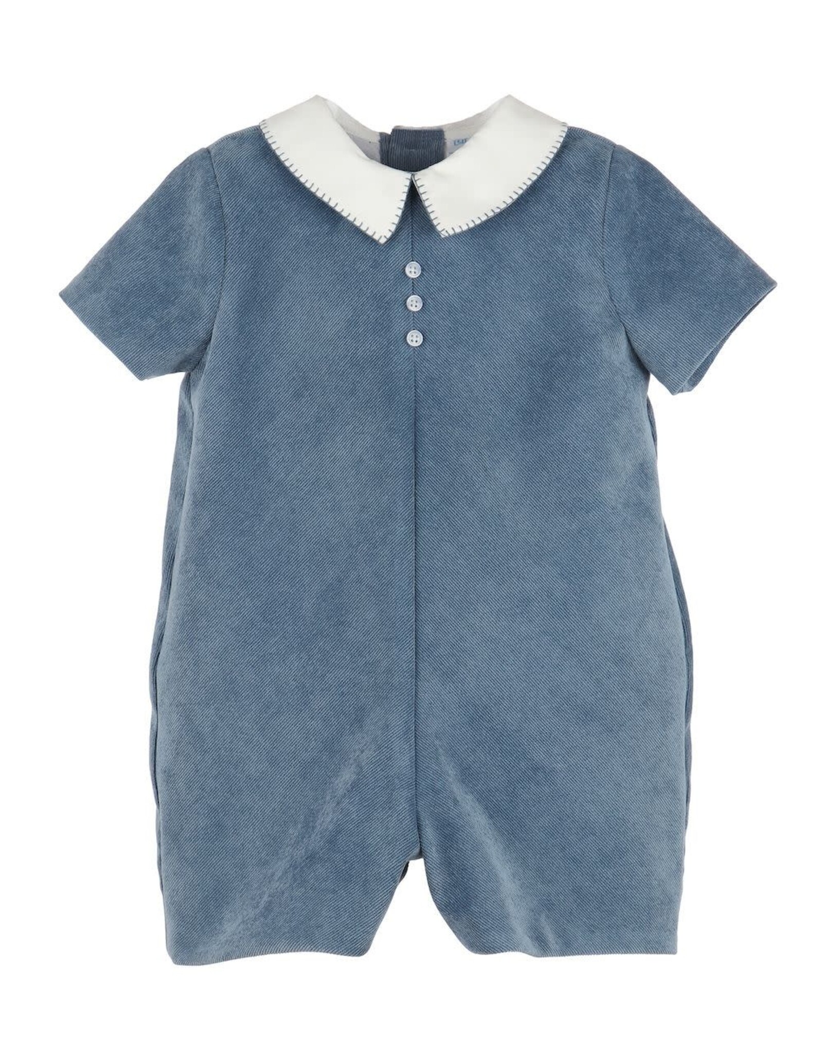Casero Harvest Blue Cord Romper