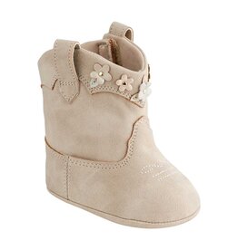 Baby Deer MIA Infant Taupe Western Boot w/Multi-Flowers