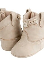 Baby Deer MIA Infant Taupe Western Boot w/Multi-Flowers