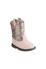 Baby Deer MISSY Toddler Pink and Multi Glitter Western Boot