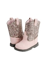 Baby Deer MISSY Toddler Pink and Multi Glitter Western Boot