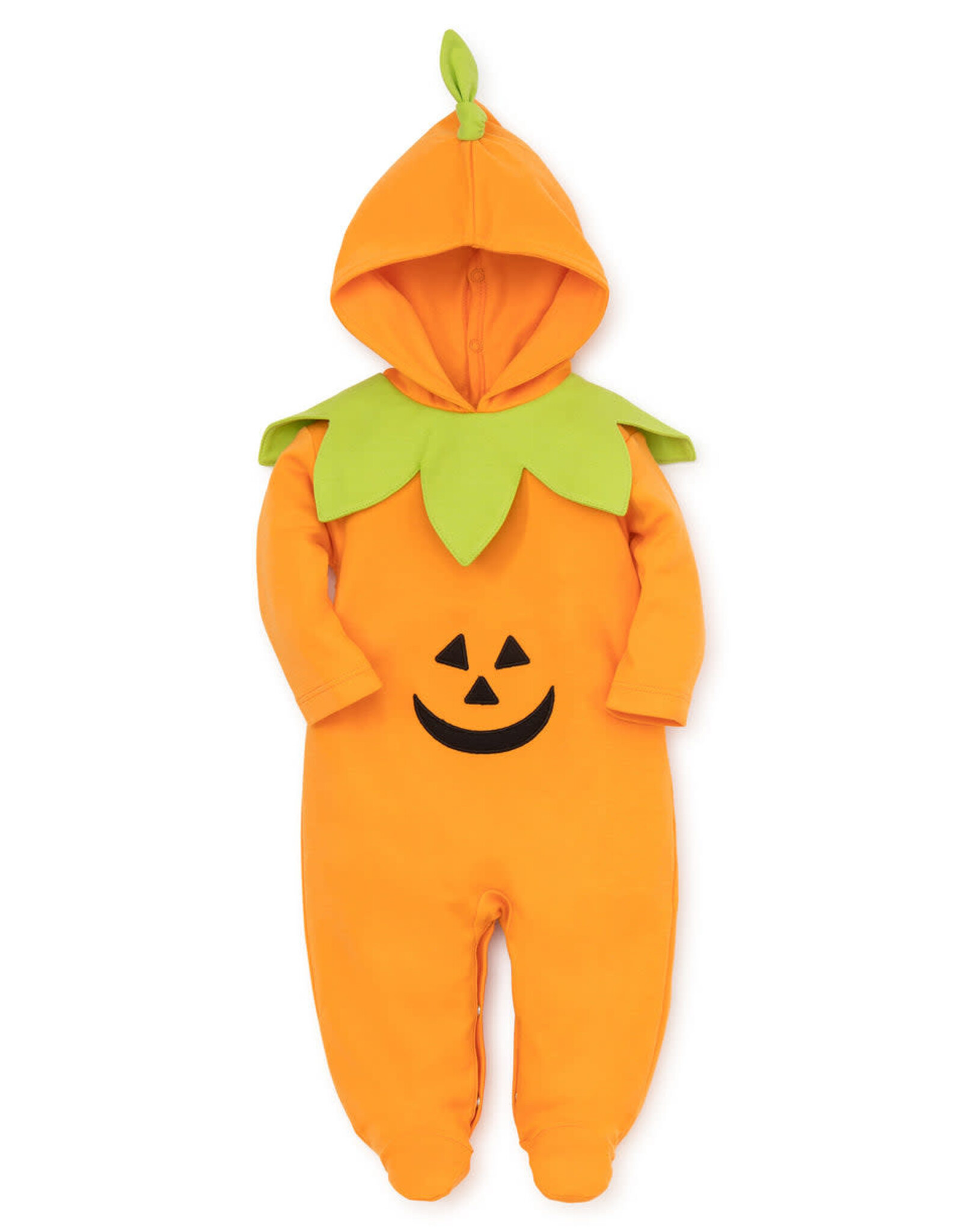 Kissy Kissy Hello Halloween Footie with Hood