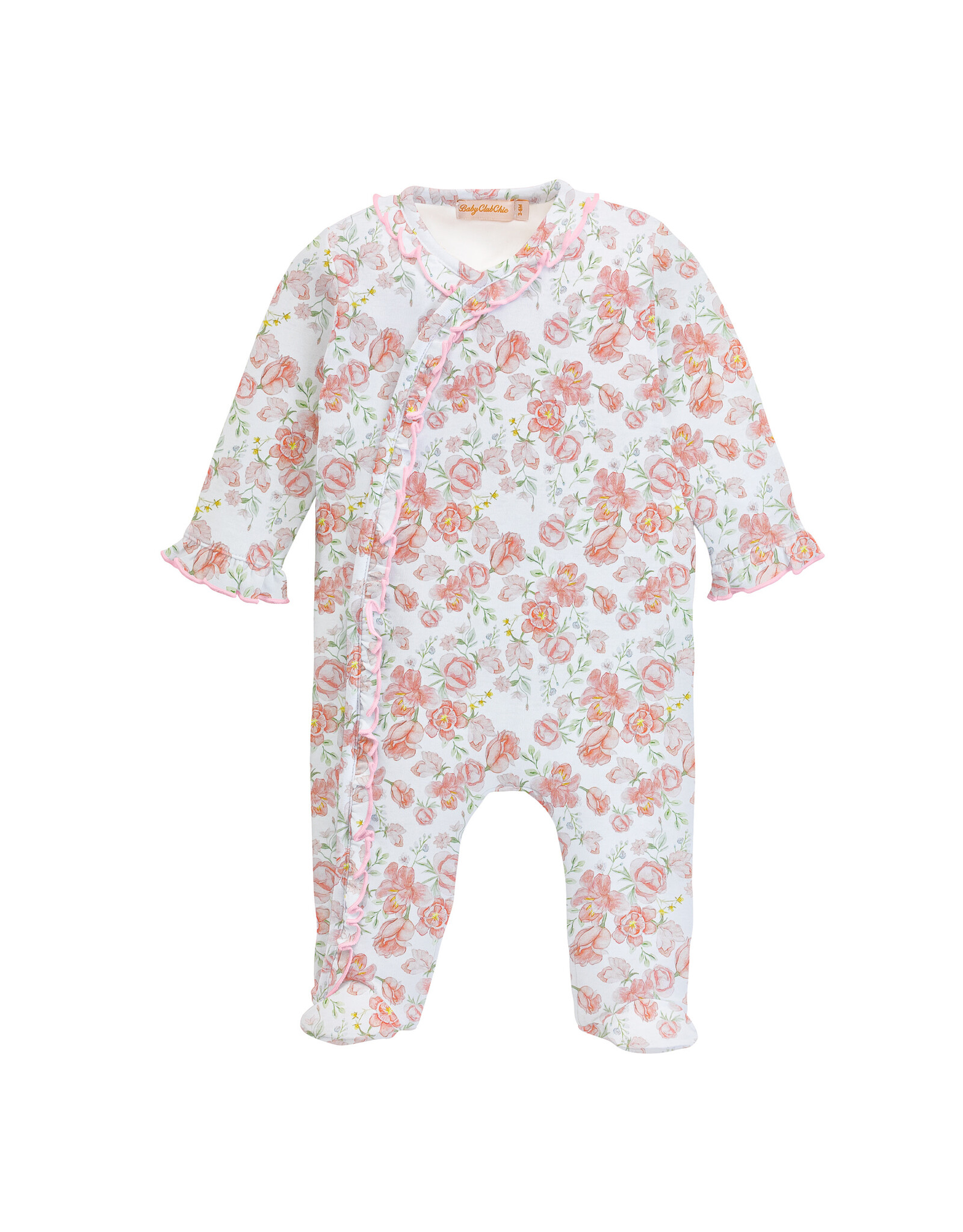 Baby Club Chic Pastel Floral Footie