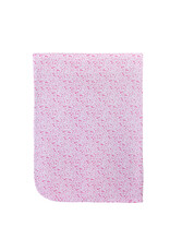 Baby Club Chic Tiny Flowers Pink Receiving Blanket