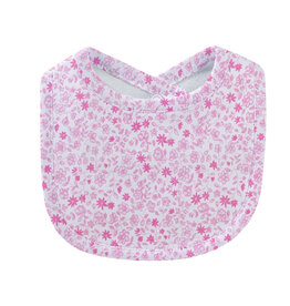 Baby Club Chic Tiny Flowers Pink Bib