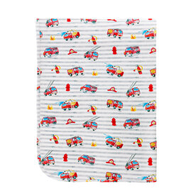 Baby Club Chic Firefighters Receiving Blanket