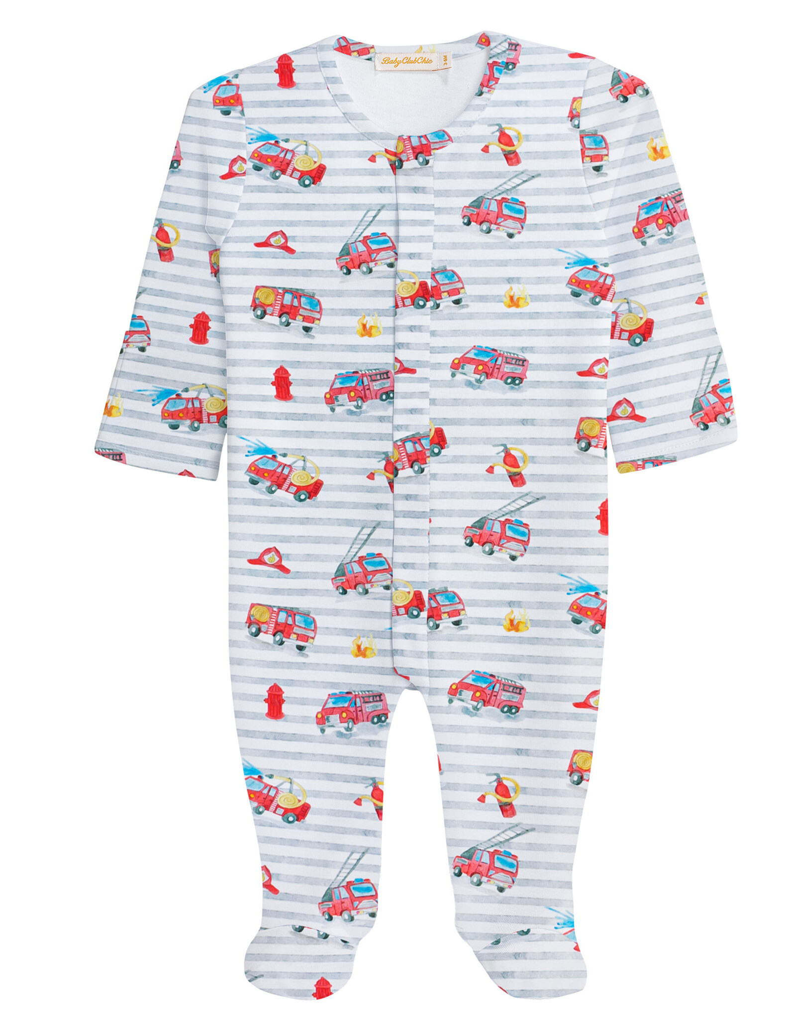 Baby Club Chic Firefighters Footie