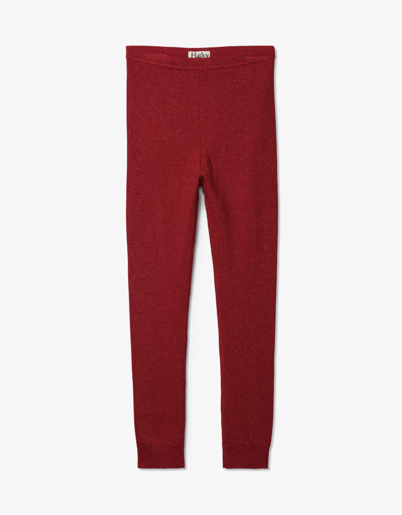 Hatley Red Shimmer Knit Footless Tights