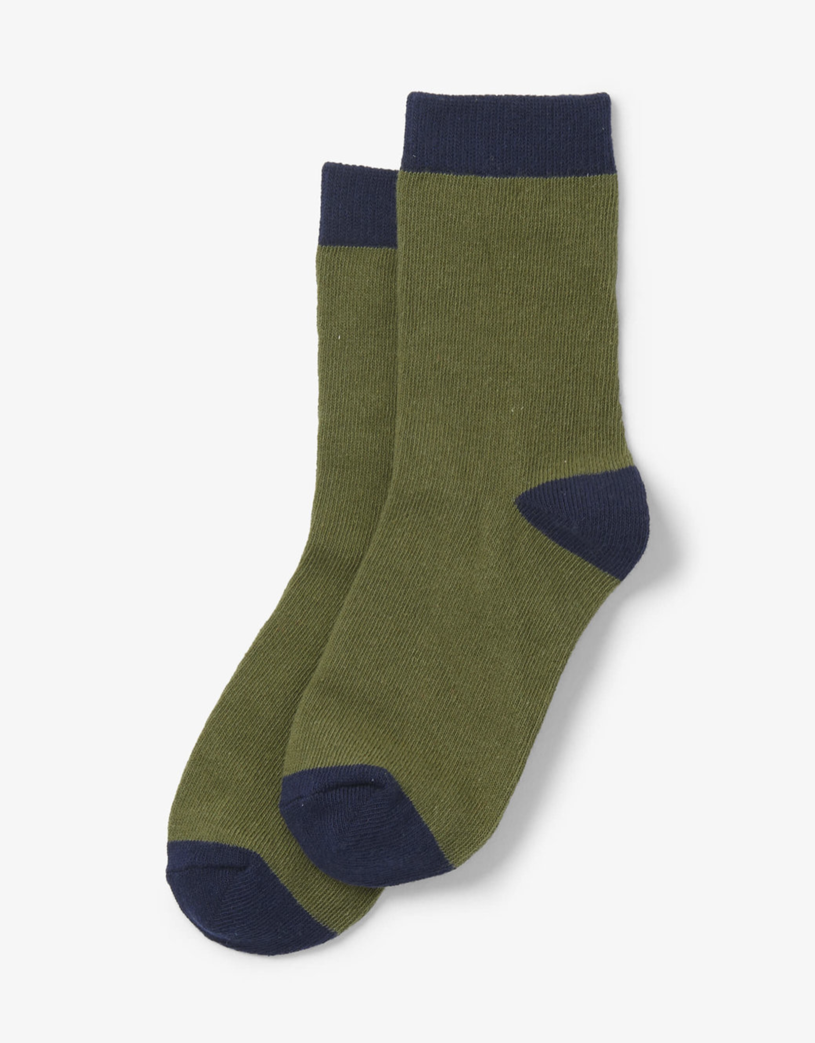 Hatley Green and Navy Kids Crew Socks