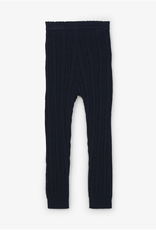 Navy Cable Knit Baby Footless Tights
