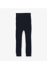 Navy Cable Knit Baby Footless Tights