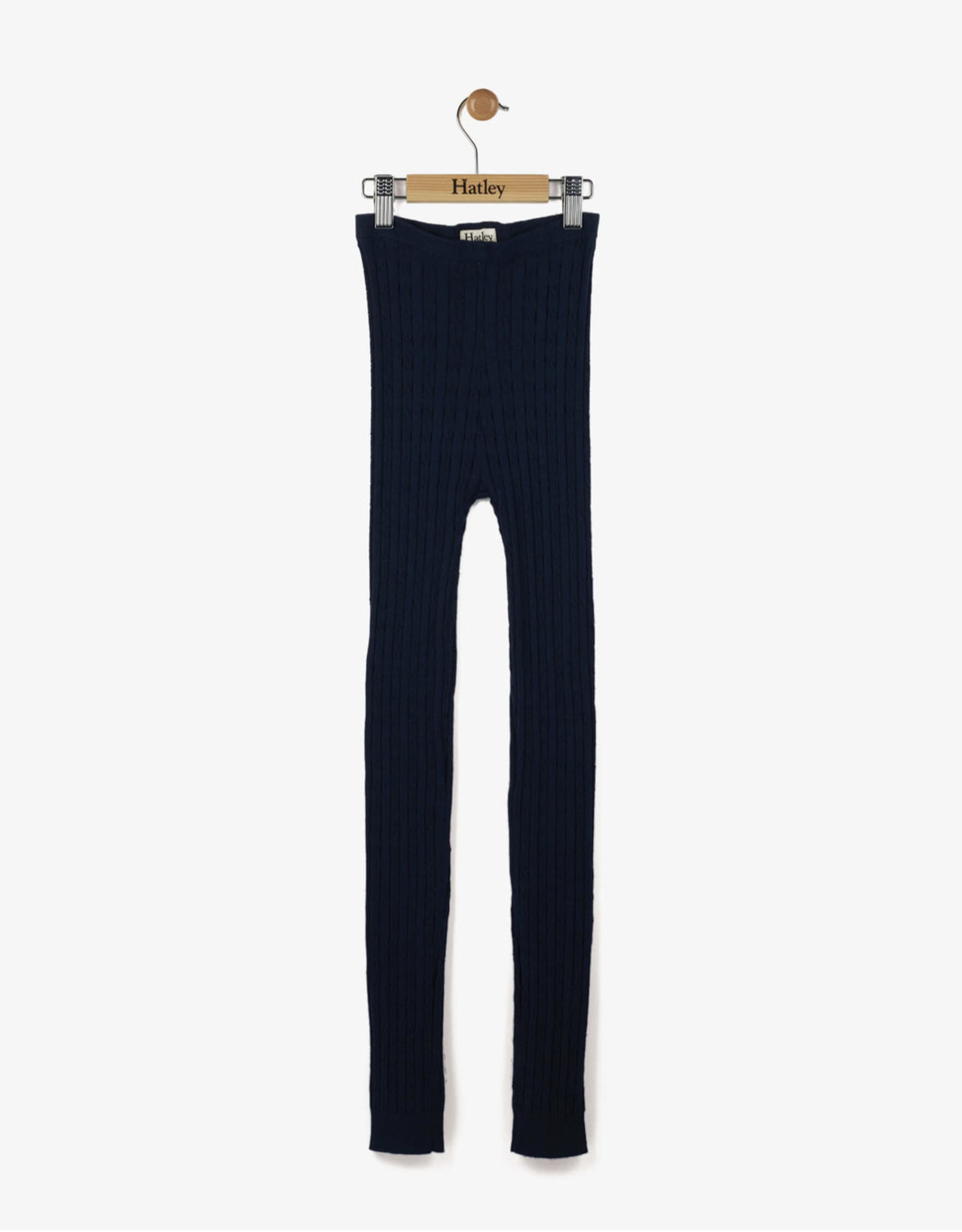 Hatley Navy Cable Knit Footless Tights