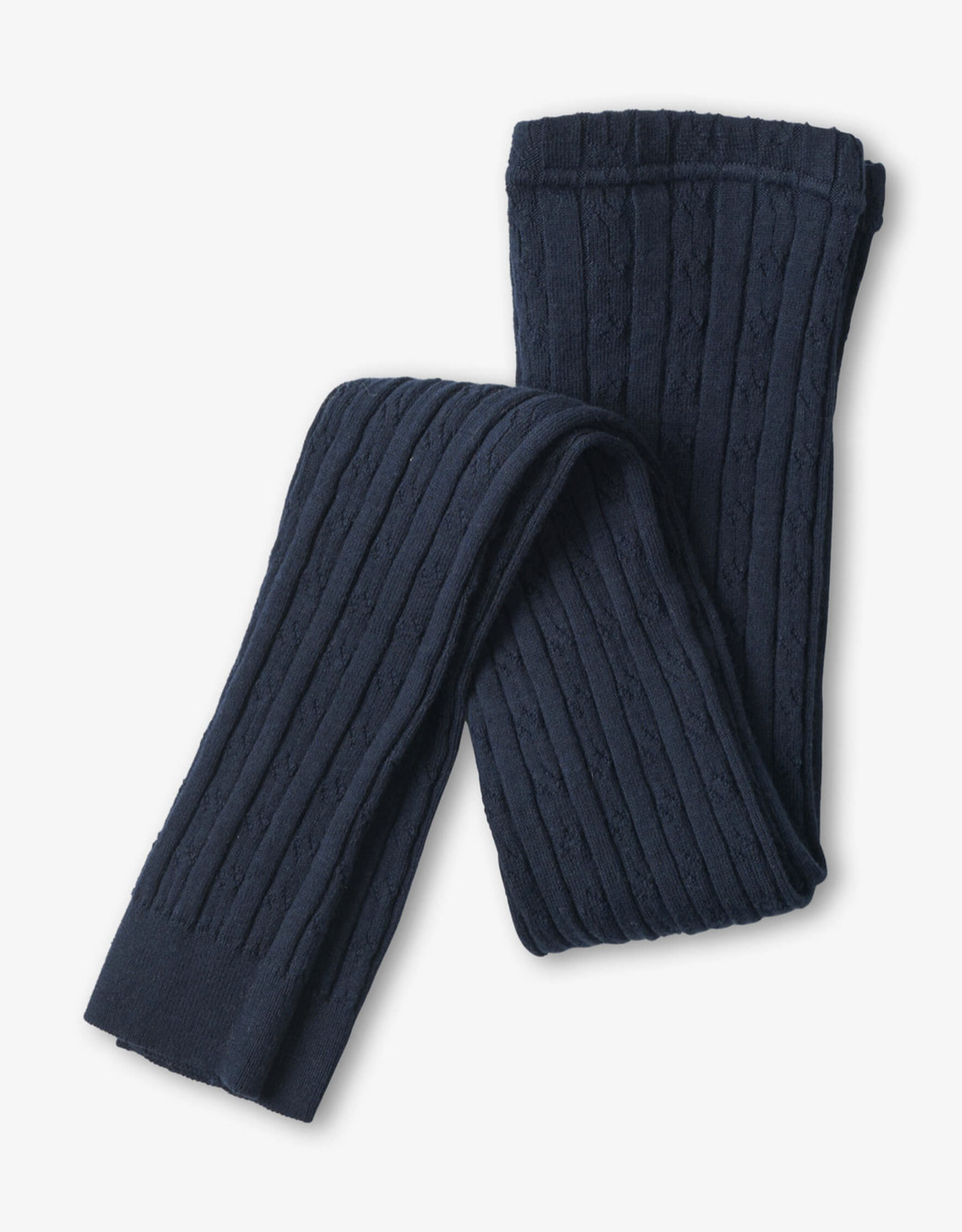 Hatley Navy Cable Knit Footless Tights