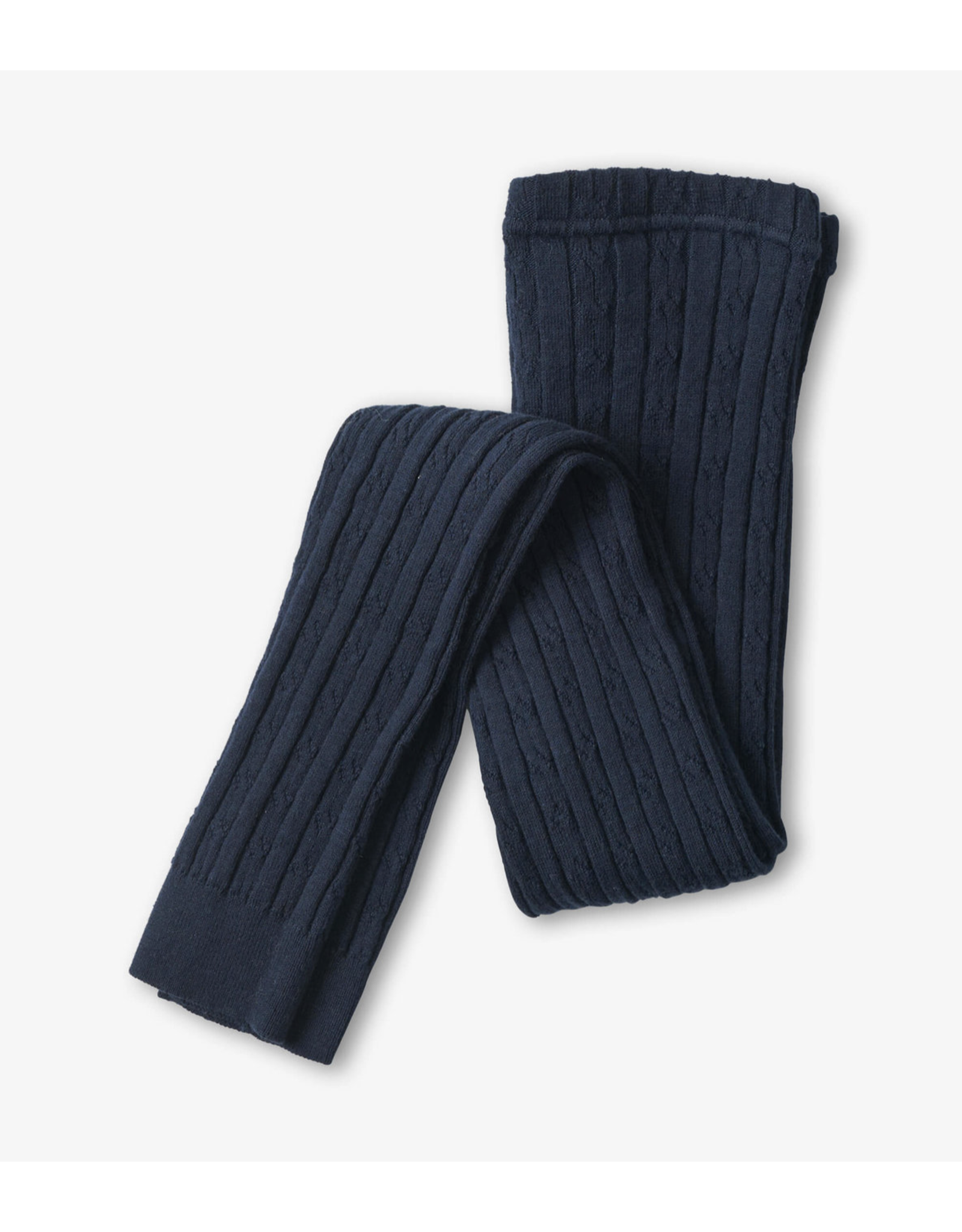 Hatley Navy Cable Knit Footless Tights